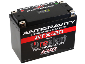 Antigravity ATX20 Re-Start Lithium Motorcycle Battery (680 CCA)