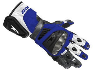 Gimoto GP6 Race Gloves Black/Blue: MOTO-D Racing