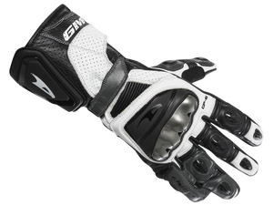 Gimoto GP6 Race Gloves White/Black: MOTO-D Racing