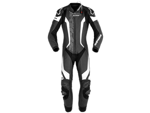 Spidi "Laser Pro Perforated" Motorcycle Leather Racing Suit Black/White