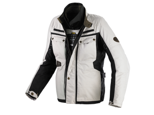 Spidi Worker H2OUT Adv Motorcycle Jacket Ivory White / Black