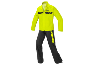 Spidi Sport Rain Jacket and Pants Black / Hi-Viz Yellow