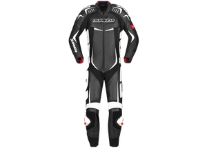 SPIDI "Track Wind Pro" Motorcycle Racing Leather Suit Black/White