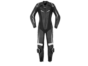 SPIDI "Perforated Pro Lady" Motorcycle Racing Leather Suit Black/White