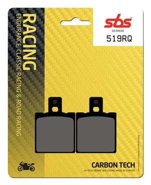 SBS CARBON TECH "RACING" BRAKE PADS 519 RQ - REAR (2/PC)
