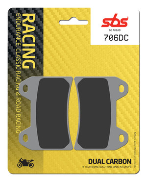 SBS Dual Carbon "Racing" Brake Pads 706 DC - Front