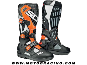 SIDI Atojo SR Riding Boots White / Black / Flo Orange In Stock new for 2020