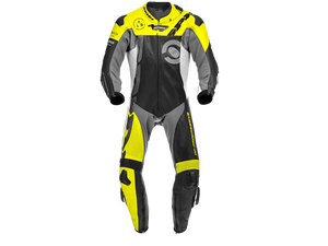SPIDI "DP-Progressive Pro" Motorcycle Racing Leather Suit Black/Yellow